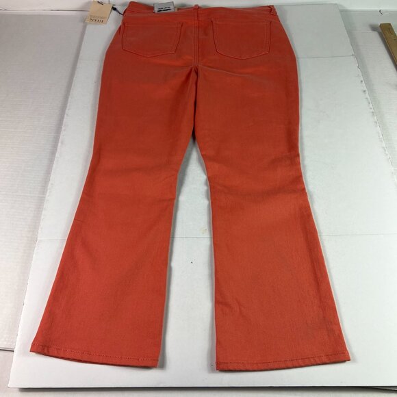 Not Your Daughters Jeans Women's 34x26* Billie Mini Boot Cut Orange Denim Tag 10 - Picture 8 of 16